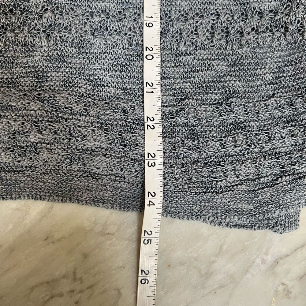 J. Jill Open Knit Sweater Cotton Blend Sz LP Blue/grey NWT - Picture 7 of 7